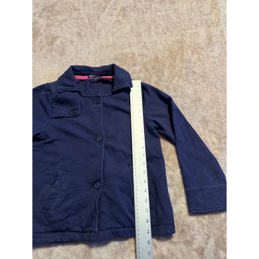 Gap Kids Cotton Blend Peacoat Sailor Buttons Black Girls Sz XL 12